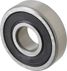 SKF - 17mm Bore Diam, 47mm OD, Double Seal Deep Groove Radial Ball Bearing - 14mm Wide, 1 Row, Round Bore, 6,550 Nm Static Capacity, 14,300 Nm Dynamic Capacity - Exact Tooling