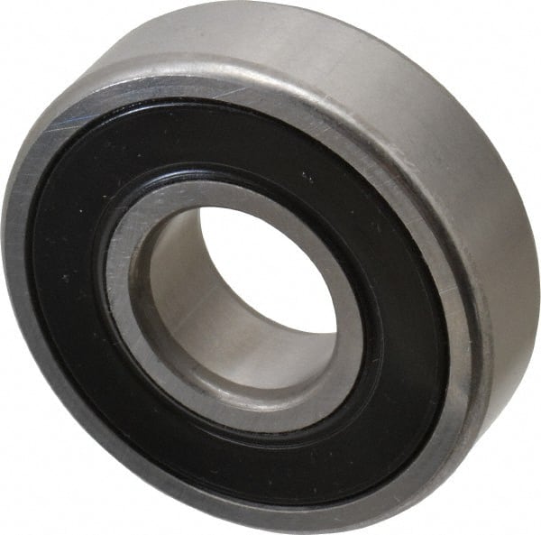 SKF - 20mm Bore Diam, 52mm OD, Double Seal Deep Groove Radial Ball Bearing - 15mm Wide, 1 Row, Round Bore, 7,800 Nm Static Capacity, 16,800 Nm Dynamic Capacity - Exact Tooling
