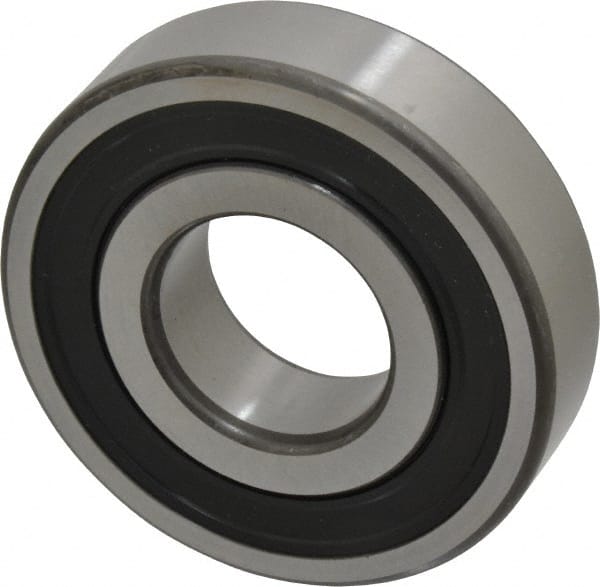 SKF - 30mm Bore Diam, 72mm OD, Double Seal Deep Groove Radial Ball Bearing - 19mm Wide, 1 Row, Round Bore, 16,000 Nm Static Capacity, 29,600 Nm Dynamic Capacity - Exact Tooling