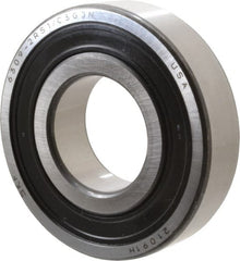 SKF - 45mm Bore Diam, 100mm OD, Double Seal Deep Groove Radial Ball Bearing - 25mm Wide, 1 Row, Round Bore, 31,500 Nm Static Capacity, 55,300 Nm Dynamic Capacity - Exact Tooling