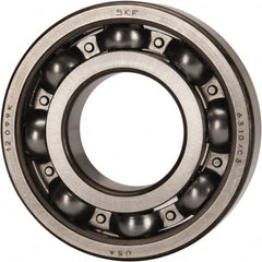 SKF - 50mm Bore Diam, 110mm OD, Open Deep Groove Radial Ball Bearing - 27mm Wide, 1 Row, Round Bore, 38,000 Nm Static Capacity, 65,000 Nm Dynamic Capacity - Exact Tooling