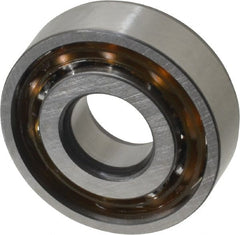 SKF - 12mm Bore Diam, 32mm OD, Open Angular Contact Radial Ball Bearing - 10mm Wide, 1 Row, Round Bore, 3,800 Lb Static Capacity, 7,610 Lb Dynamic Capacity - Exact Tooling
