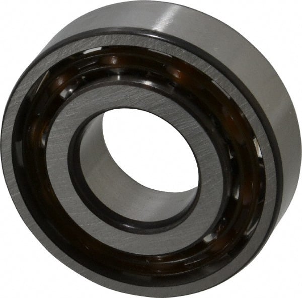SKF - 17mm Bore Diam, 40mm OD, Open Angular Contact Radial Ball Bearing - 12mm Wide, 1 Row, Round Bore, 6,100 Lb Static Capacity, 11,000 Lb Dynamic Capacity - Exact Tooling
