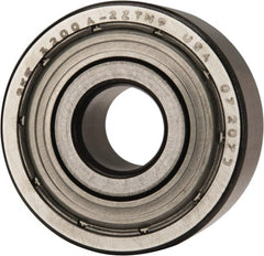 SKF - 10mm Bore Diam, 30mm OD, Double Shield Angular Contact Radial Ball Bearing - 14mm Wide, 2 Rows, Round Bore, 4,300 Lb Static Capacity, 7,610 Lb Dynamic Capacity - Exact Tooling