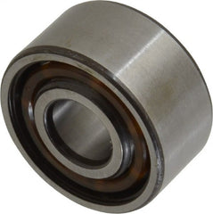 SKF - 12mm Bore Diam, 32mm OD, Open Angular Contact Radial Ball Bearing - 15.9mm Wide, 2 Rows, Round Bore, 5,600 Lb Static Capacity, 10,100 Lb Dynamic Capacity - Exact Tooling