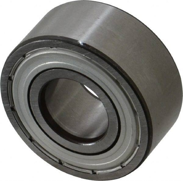 SKF - 17mm Bore Diam, 40mm OD, Double Shield Angular Contact Radial Ball Bearing - 17.5mm Wide, 2 Rows, Round Bore, 8,800 Lb Static Capacity, 14,300 Lb Dynamic Capacity - Exact Tooling