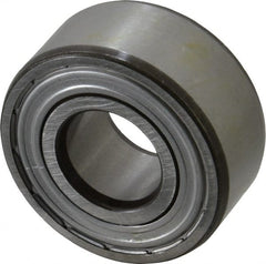 SKF - 20mm Bore Diam, 47mm OD, Double Shield Angular Contact Radial Ball Bearing - 20.6mm Wide, 2 Rows, Round Bore, 12,000 Lb Static Capacity, 19,000 Lb Dynamic Capacity - Exact Tooling