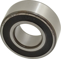 SKF - 25mm Bore Diam, 52mm OD, Double Seal Angular Contact Radial Ball Bearing - 20.6mm Wide, 2 Rows, Round Bore, 14,300 Lb Static Capacity, 20,800 Lb Dynamic Capacity - Exact Tooling