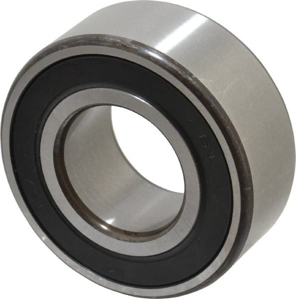 SKF - 25mm Bore Diam, 52mm OD, Double Seal Angular Contact Radial Ball Bearing - 20.6mm Wide, 2 Rows, Round Bore, 14,300 Lb Static Capacity, 20,800 Lb Dynamic Capacity - Exact Tooling
