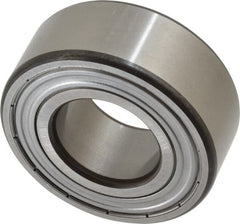 SKF - 25mm Bore Diam, 52mm OD, Double Shield Angular Contact Radial Ball Bearing - 20.6mm Wide, 2 Rows, Round Bore, 14,300 Lb Static Capacity, 20,800 Lb Dynamic Capacity - Exact Tooling