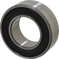 SKF - 50mm Bore Diam, 90mm OD, Double Seal Angular Contact Radial Ball Bearing - 30.2mm Wide, 2 Rows, Round Bore, 39,000 Lb Static Capacity, 48,800 Lb Dynamic Capacity - Exact Tooling