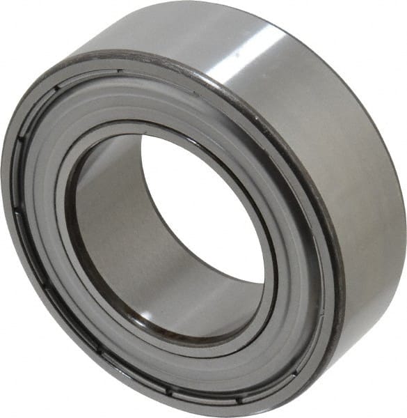 SKF - 50mm Bore Diam, 90mm OD, Double Shield Angular Contact Radial Ball Bearing - 30.2mm Wide, 2 Rows, Round Bore, 39,000 Lb Static Capacity, 48,800 Lb Dynamic Capacity - Exact Tooling