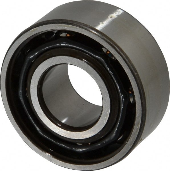 SKF - 30mm Bore Diam, 72mm OD, Open Angular Contact Radial Ball Bearing - 30.2mm Wide, 2 Rows, Round Bore, 29,000 Lb Static Capacity, 41,600 Lb Dynamic Capacity - Exact Tooling