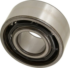 SKF - 35mm Bore Diam, 80mm OD, Open Angular Contact Radial Ball Bearing - 34.9mm Wide, 2 Rows, Round Bore, 35,500 Lb Static Capacity, 49,400 Lb Dynamic Capacity - Exact Tooling