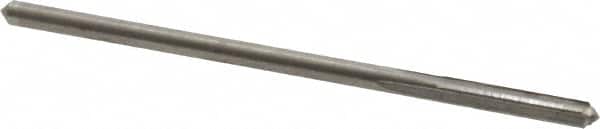 Hertel - 0.0918" Solid Carbide 4 Flute Chucking Reamer - Straight Flute, 0.0918" Straight Shank, 1/2" Flute Length, 2" OAL - Exact Tooling