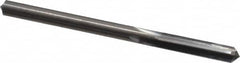 Hertel - 0.186" Solid Carbide 4 Flute Chucking Reamer - Straight Flute, 0.186" Straight Shank, 7/8" Flute Length, 2-3/4" OAL - Exact Tooling