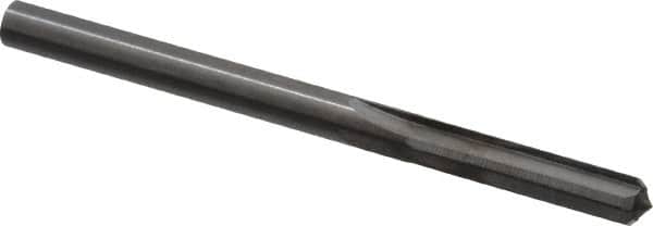 Hertel - 0.216" Solid Carbide 4 Flute Chucking Reamer - Straight Flute, 0.216" Straight Shank, 1" Flute Length, 3" OAL - Exact Tooling