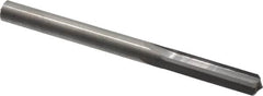 Hertel - 0.245" Solid Carbide 4 Flute Chucking Reamer - Straight Flute, 0.245" Straight Shank, 1" Flute Length, 3" OAL - Exact Tooling