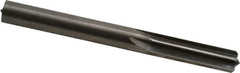Hertel - 0.34" Solid Carbide 6 Flute Chucking Reamer - Straight Flute, 0.34" Straight Shank, 1-1/4" Flute Length, 3-1/2" OAL - Exact Tooling