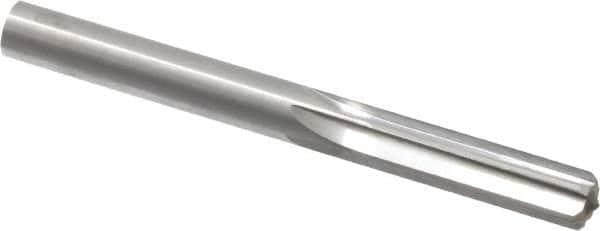 Hertel - 0.341" Solid Carbide 6 Flute Chucking Reamer - Straight Flute, 0.341" Straight Shank, 1-1/4" Flute Length, 3-1/2" OAL - Exact Tooling