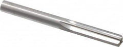 Hertel - 0.341" Solid Carbide 6 Flute Chucking Reamer - Straight Flute, 0.341" Straight Shank, 1-1/4" Flute Length, 3-1/2" OAL - Exact Tooling