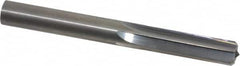 Hertel - 3/8" Solid Carbide 6 Flute Chucking Reamer - Straight Flute, 3/8" Straight Shank, 1-1/4" Flute Length, 3-1/2" OAL - Exact Tooling