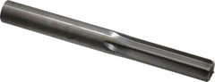 Hertel - 0.435" Solid Carbide 6 Flute Chucking Reamer - Straight Flute, 0.435" Straight Shank, 1-3/8" Flute Length, 4" OAL - Exact Tooling