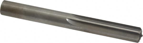 Hertel - 0.439" Solid Carbide 6 Flute Chucking Reamer - Straight Flute, 0.439" Straight Shank, 1-3/8" Flute Length, 4" OAL - Exact Tooling
