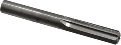Hertel - 0.441" Solid Carbide 6 Flute Chucking Reamer - Straight Flute, 0.441" Straight Shank, 1-3/8" Flute Length, 4" OAL - Exact Tooling