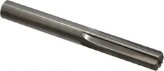 Hertel - 0.445" Solid Carbide 6 Flute Chucking Reamer - Straight Flute, 0.445" Straight Shank, 1-3/8" Flute Length, 4" OAL - Exact Tooling