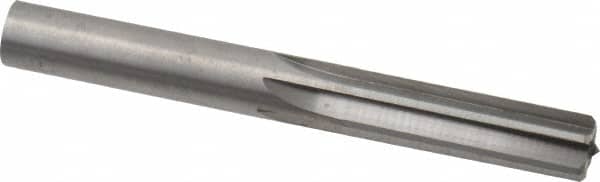 Hertel - 0.452" Solid Carbide 6 Flute Chucking Reamer - Straight Flute, 0.452" Straight Shank, 1-3/8" Flute Length, 4" OAL - Exact Tooling