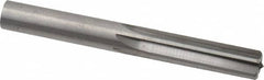 Hertel - 0.452" Solid Carbide 6 Flute Chucking Reamer - Straight Flute, 0.452" Straight Shank, 1-3/8" Flute Length, 4" OAL - Exact Tooling