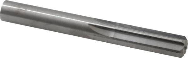 Hertel - 0.46" Solid Carbide 6 Flute Chucking Reamer - Straight Flute, 0.46" Straight Shank, 1-3/8" Flute Length, 4" OAL - Exact Tooling