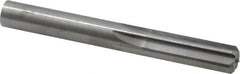 Hertel - 0.46" Solid Carbide 6 Flute Chucking Reamer - Straight Flute, 0.46" Straight Shank, 1-3/8" Flute Length, 4" OAL - Exact Tooling