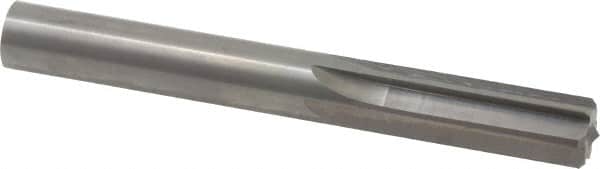 Hertel - 0.471" Solid Carbide 6 Flute Chucking Reamer - Straight Flute, 0.471" Straight Shank, 1-3/8" Flute Length, 4" OAL - Exact Tooling