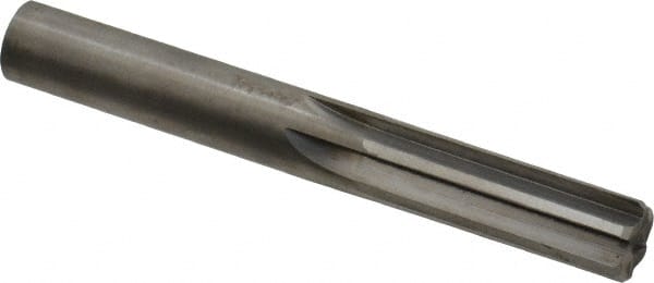 Hertel - 1/2" Solid Carbide 6 Flute Chucking Reamer - Straight Flute, 1/2" Straight Shank, 1-1/2" Flute Length, 4" OAL - Exact Tooling