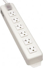 Tripp-Lite - 6 Outlets, 120 VAC15 Amps, 15' Cord, Power Outlet Strip - Keyhole, Tab Mount, 5-15/20R NEMA Configuration, 13-3/4" Strip - Exact Tooling