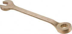 Ampco - 1-3/4" 12 Point Offset Combination Wrench - 15° Offset Angle, 22-3/4" OAL, Aluminum Bronze, Plain Finish - Exact Tooling