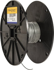 Value Collection - 1/16" x 3/64" Diam, Aircraft Cable - 270 Lb Breaking Strength, 7 x 7 Strand Core, Nylon Coating - Exact Tooling