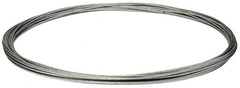 Value Collection - 3/16" Diam, Galvanized Steel Wire Rope - 4,200 Lb Breaking Strength, 7 x 19 Strand Core - Exact Tooling