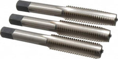 Cleveland - M12x1.75, 4 Flute, Bottoming, Plug & Taper, Bright Finish, High Speed Steel Tap Set - Right Hand Cut, 1.66" Thread Length, Series 1004 - Exact Tooling