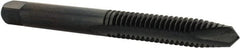 Cleveland - 1/4-20, 2 Flute, Oxide Finish, High Speed Steel Spiral Point Tap - Plug Chamfer, Right Hand Thread, 2B Class of Fit, Series 1011BO - Exact Tooling