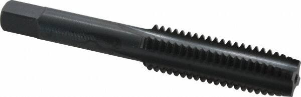 Cleveland - 1/2-13 UNC 2B 4 Flute Oxide Finish High Speed Steel Straight Flute Standard Hand Tap - Plug, Right Hand Thread, 0.94" Thread Length, H3 Limit, Oversize - Exact Tooling