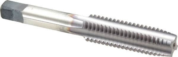 Cleveland - 1/2-13 UNC 2B 4 Flute TiCN Finish High Speed Steel Straight Flute Standard Hand Tap - Plug, Right Hand Thread, 0.94" Thread Length, H3 Limit, Oversize - Exact Tooling