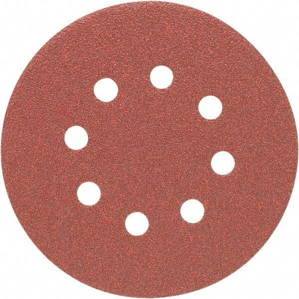 Porter-Cable - 5" Diam, 180 Grit, Aluminum Oxide Hook & Loop Disc - Very Fine Grade, Coated, C Weight Paper Backing, - Exact Tooling