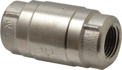 Strataflo - 1/2" Nickel Plated Brass Check Valve - Inline, FNPT x FNPT, 400 WOG - Exact Tooling