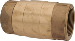 Strataflo - 2-1/2" Brass Check Valve - Inline, FNPT x FNPT, 200 WOG - Exact Tooling