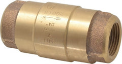 Strataflo - 3/4" Brass Check Valve - Inline, FNPT x FNPT, 200 WOG - Exact Tooling