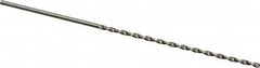 Accupro - #58, 130° Point, Parabolic Flute, Vanadium High Speed Steel Taper Length Drill Bit - Bright Finish, 1-15/32" Flute Length, 2-3/8" OAL - Exact Tooling