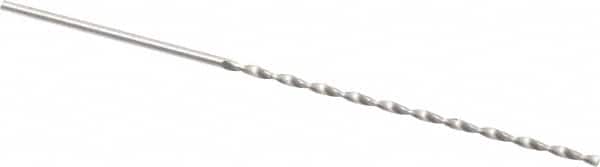 Accupro - #57 130° Parabolic Flute Vanadium High Speed Steel Taper Length Drill Bit - Exact Tooling
